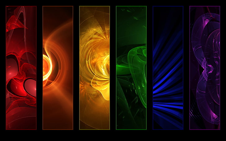 Cool Colorful Abstract Art, shape, colors, green, choice Free HD Wallpaper