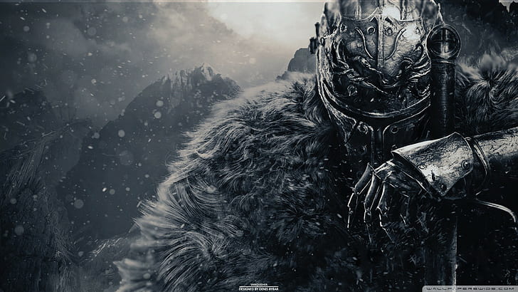 Dark Souls 2 Screenshots, nature, body armor, military, snow Free HD Wallpaper