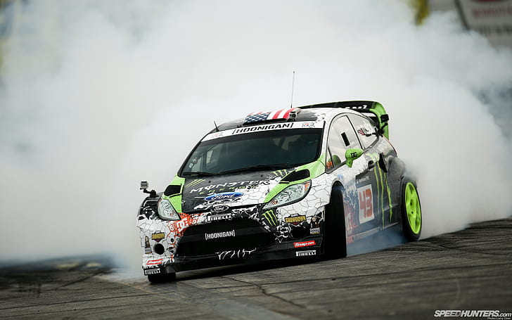 Drift Car HD, ford, fiesta, block, drift Free HD Wallpaper