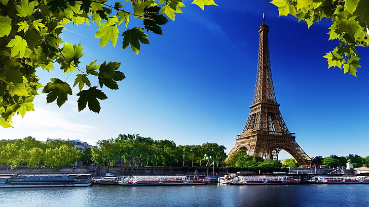 Eiffel Tower Side, paris, france, transportation, tourism Free HD Wallpaper