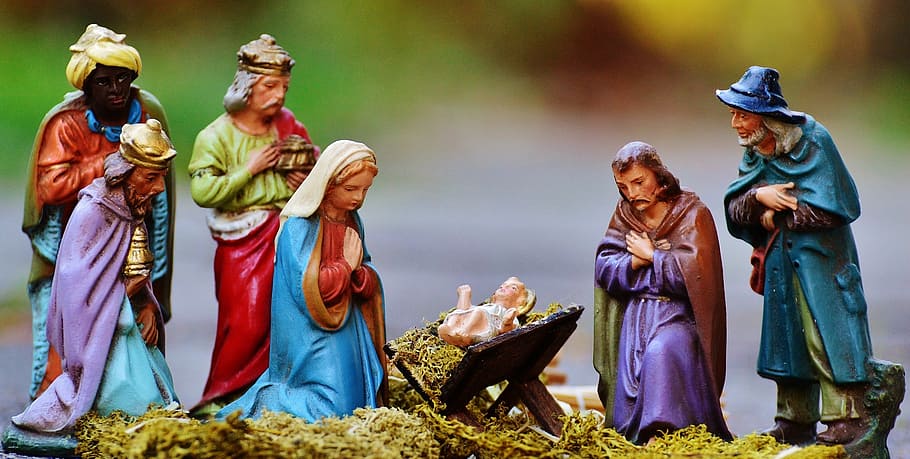 El Nacimiento Del Nino Jesus, father christmas, clothing, representation, people