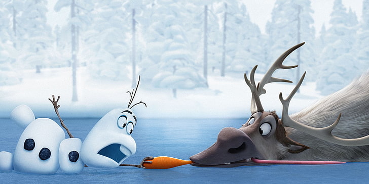 Frozen Olaf, animal themes, no people, group of objects, movie Free HD Wallpaper