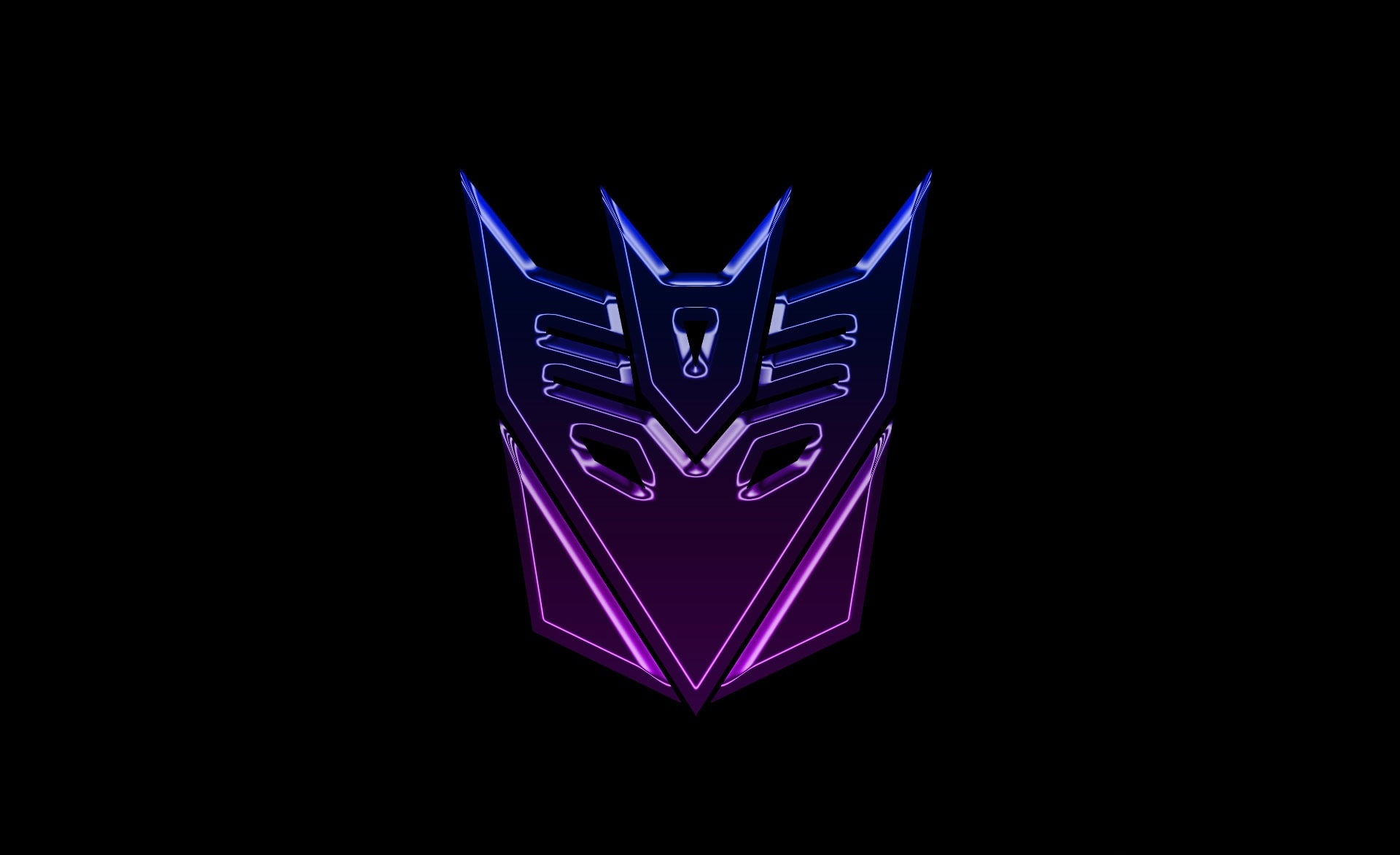 Gaming PC, glowing, widescreen, abstract, decepticons