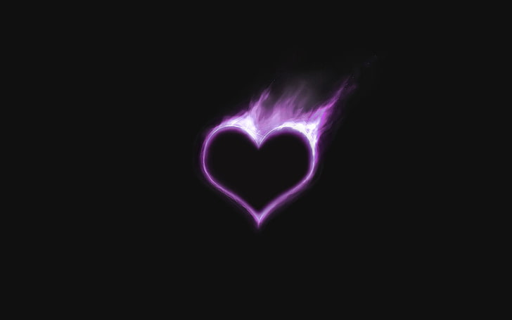 Heart On Fire Cartoon, communication, studio shot, outdoors, shape Free HD Wallpaper