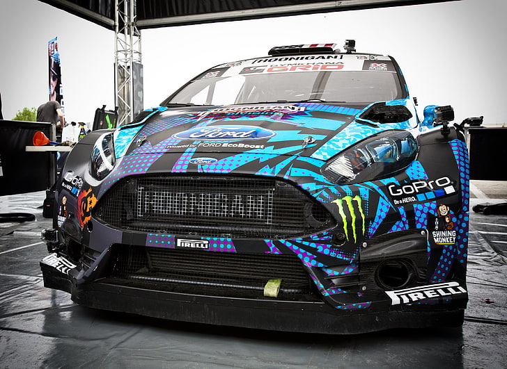 Ken Block Ford GT, catalonia, trophy, closeup, wheel