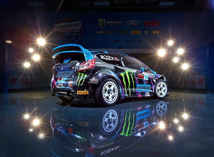 Ken Block Graphics, block, city, car, night Free HD Wallpaper