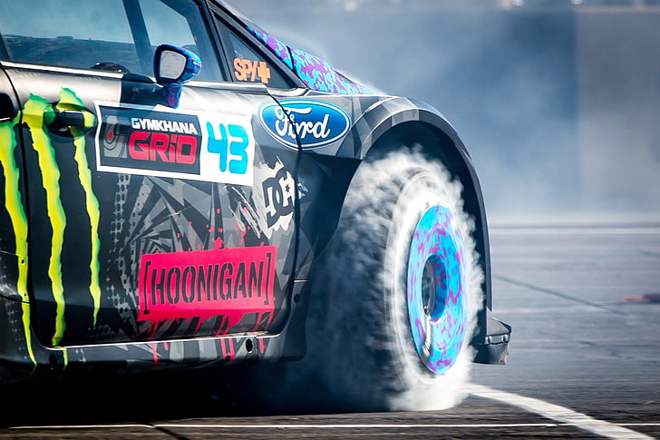 Ken Block Gymkhana 6, multi colored, hoonigan, government, day Free HD Wallpaper