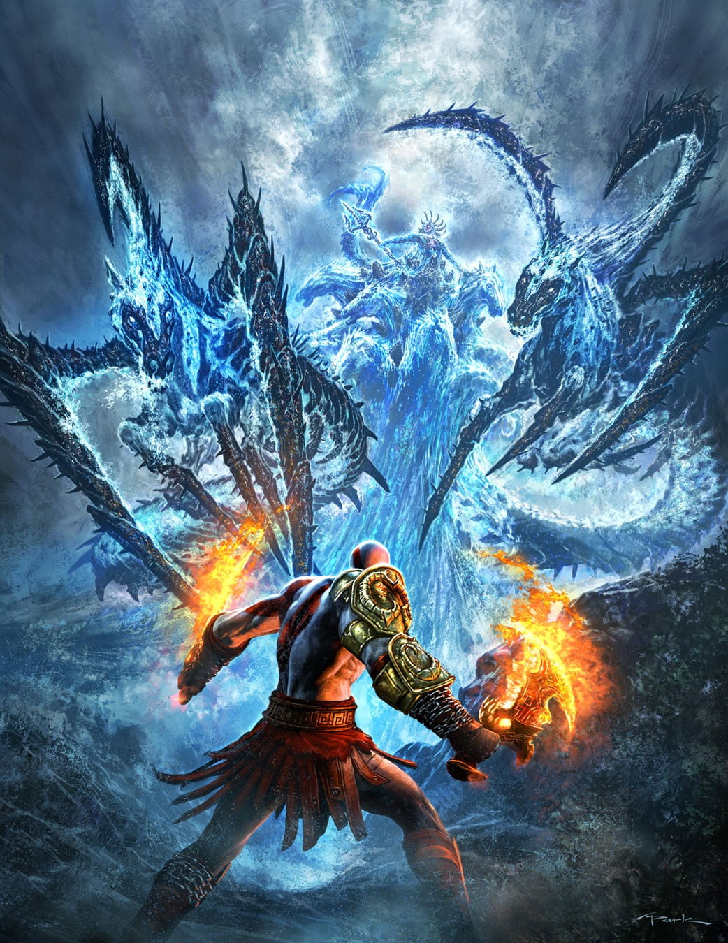 Kratos vs Zeus, motion, war, cloud sky, beauty in nature