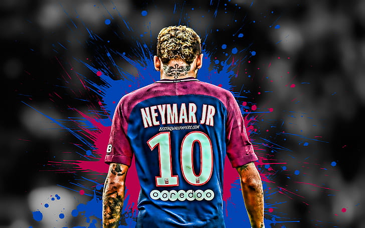 Neymar Santos, neymar, paris saintgermain fc, brazilian, soccer Free HD Wallpaper