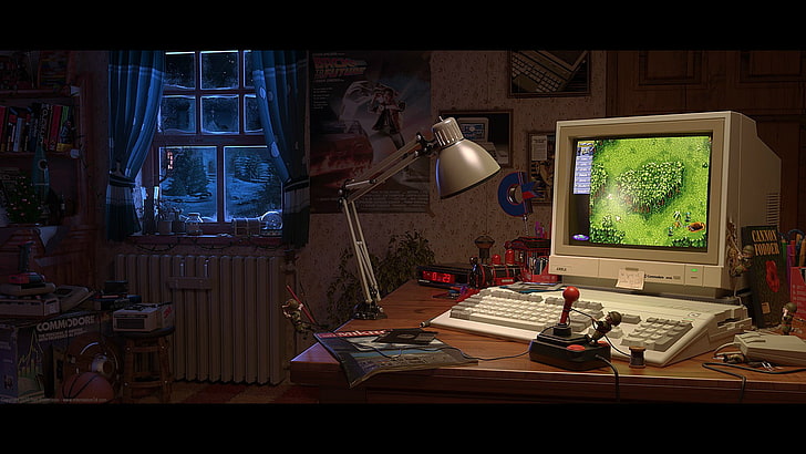 Old Detective Office, no people, communication, publication, commodore amiga Free HD Wallpaper