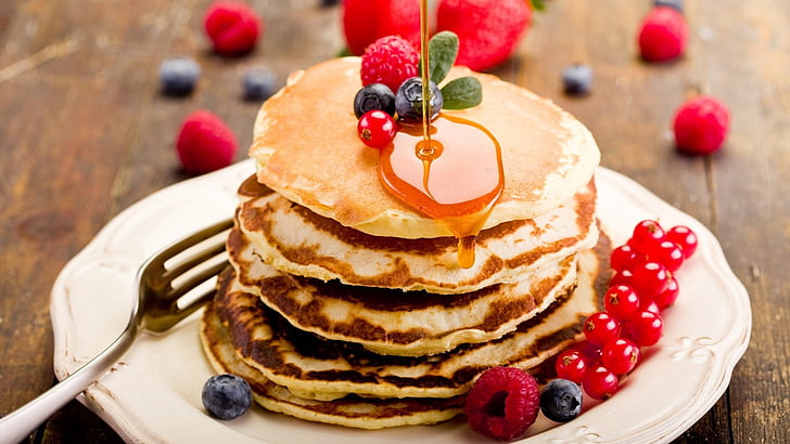 Pancake Day Activities, fresh, raspberry, baked, sugar Free HD Wallpaper