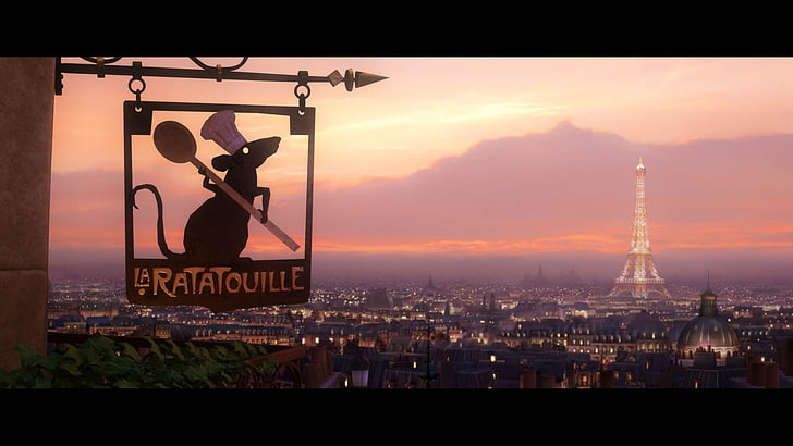 Ratatouille 2 Movie, ratatouille, city, architecture, text Free HD Wallpaper