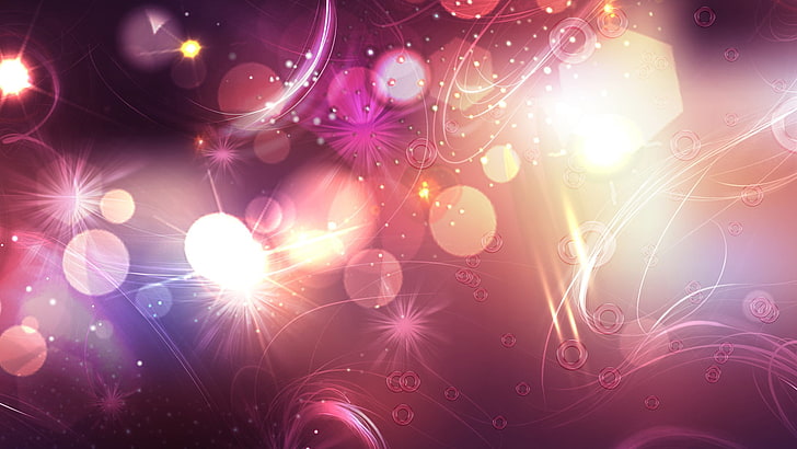 shape, celebration, decorative, lens flare Free HD Wallpaper