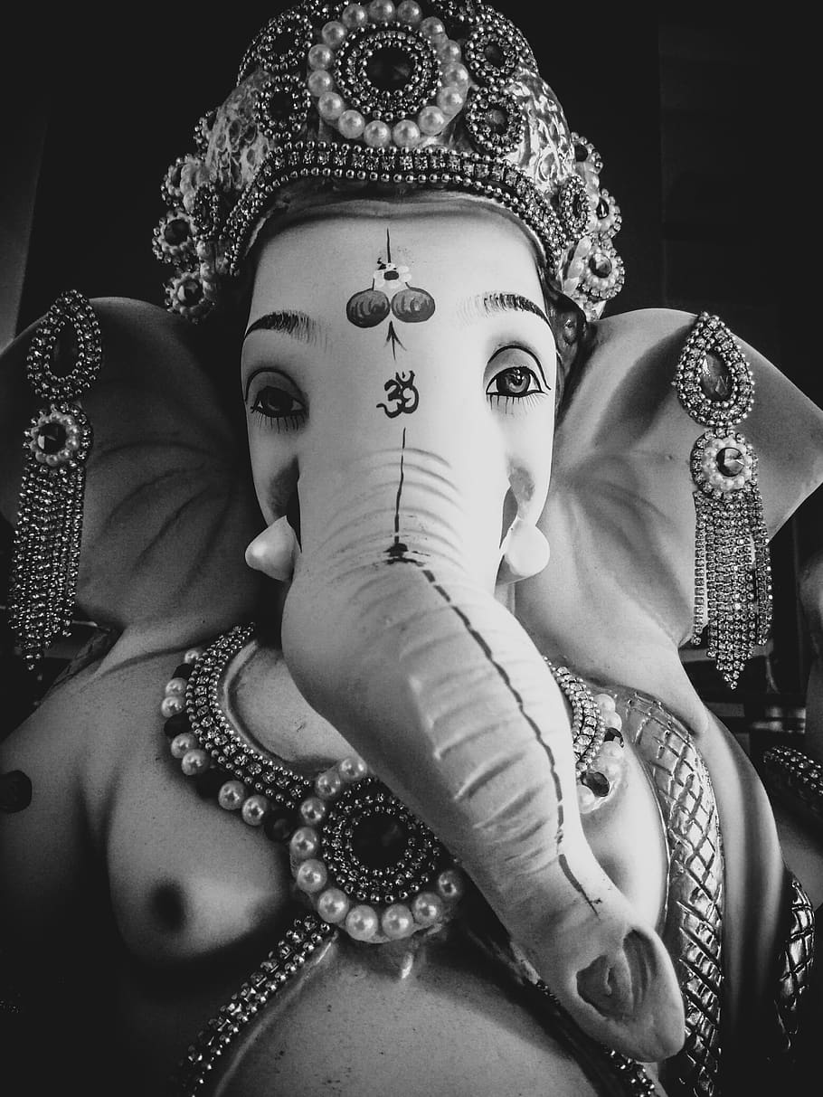 Shree Ganesh 3D, statue, wedding ceremony, festival, gala day Free HD Wallpaper