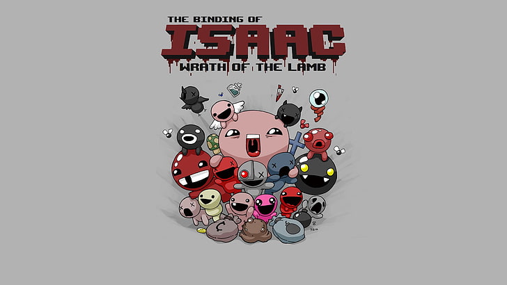 The Binding of Isaac Characters, indoors, closeup, social networking, speech bubble Free HD Wallpaper