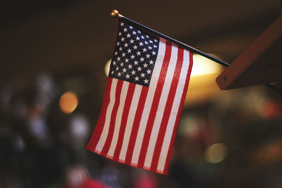 Upside Down Black and White American Flag, freedom, usa, independence, america