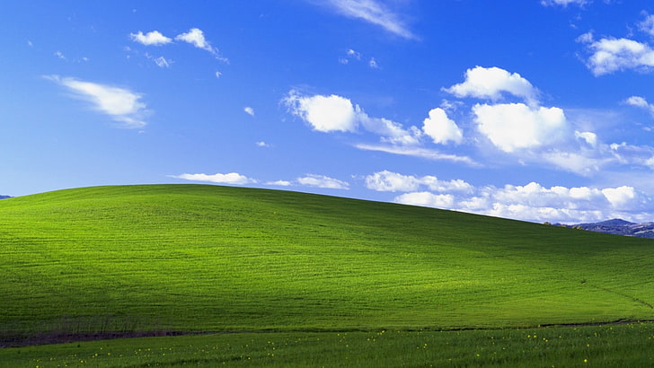 3D Windows XP, microsoft, tranquility, cloud  sky, windows Free HD Wallpaper