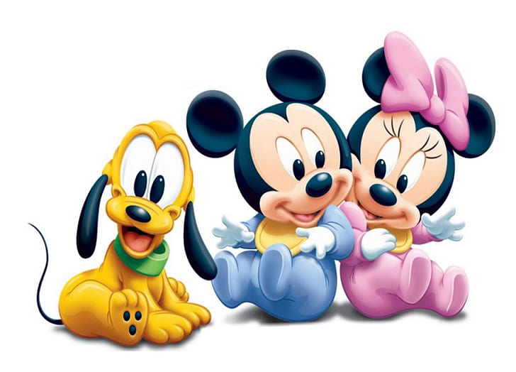 Baby Minnie Clip Art, funny, smiling face, mickey mouse, mickey Free HD Wallpaper