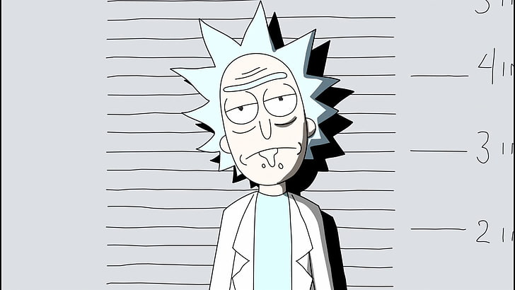 Dan Harmon, human face, pattern, rick and morty, white background Free HD Wallpaper