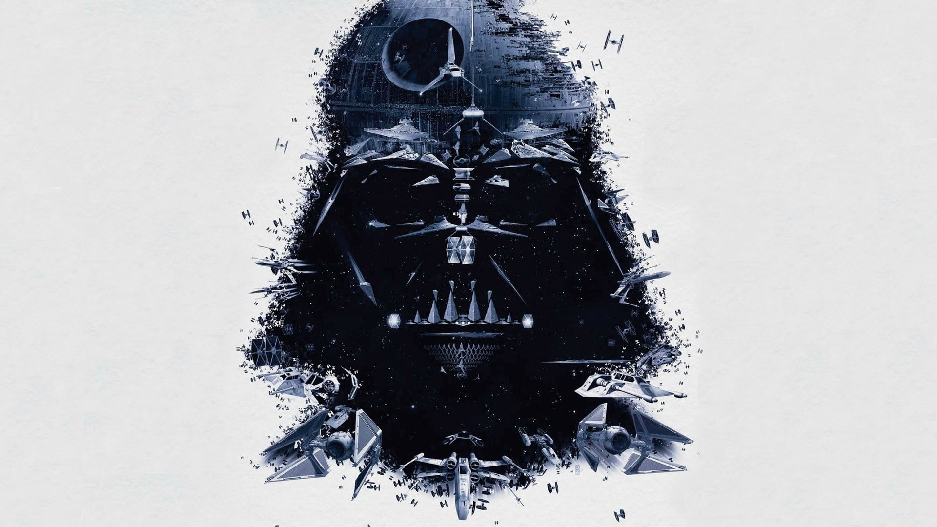 Darth Vader New Hope, the past, human representation, studio shot, indoors