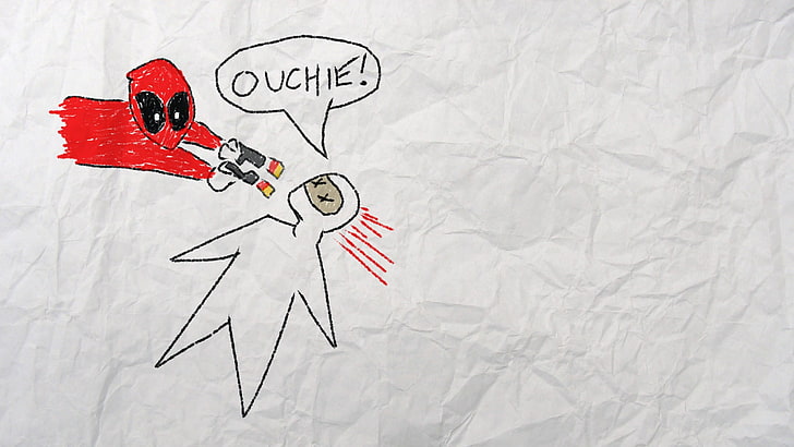 Deadpool Art, business, crumpled, marvel comics, emotion Free HD Wallpaper