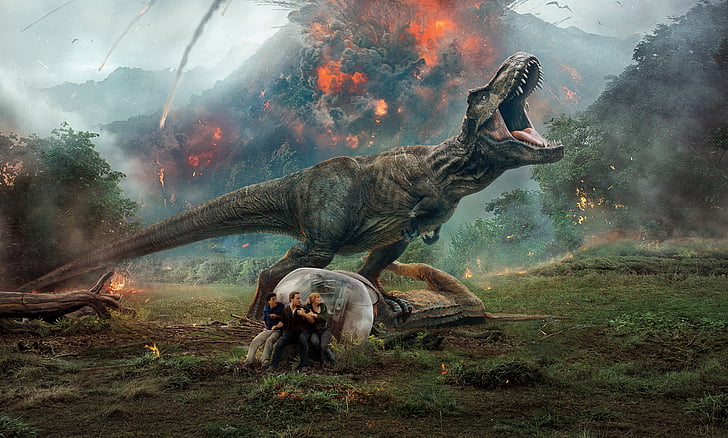 Fallen Kingdom World Jurassic, 2018, jurassic, park, jurassic world fallen kingdom Free HD Wallpaper