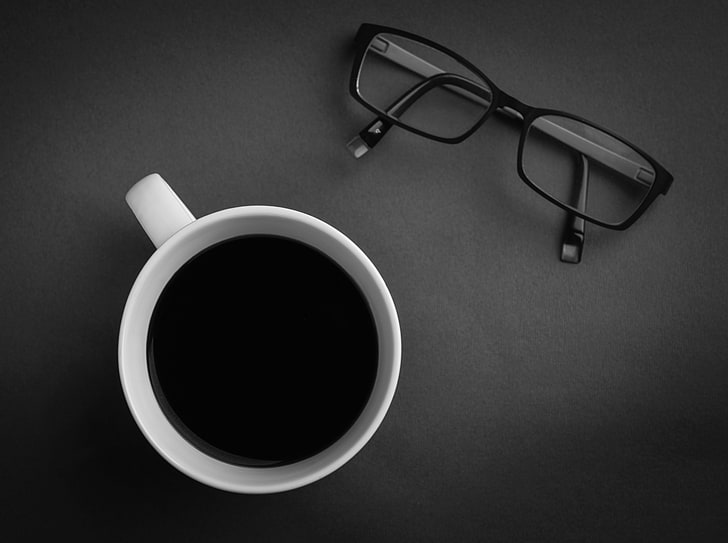 Free Coffee, eyeglasses, refreshment, work, workplace Free HD Wallpaper