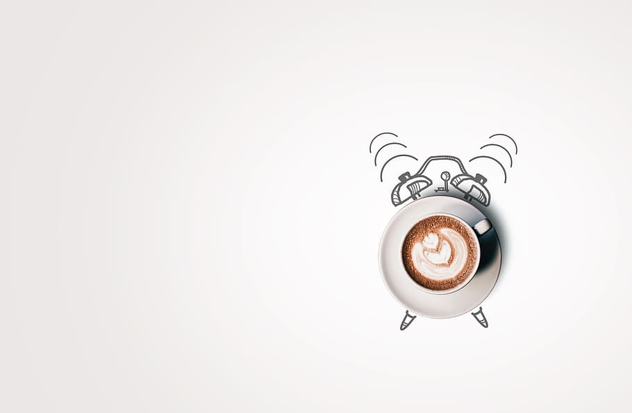 Funny Retirement Clocks, espresso, brown, temptation, bell Free HD Wallpaper