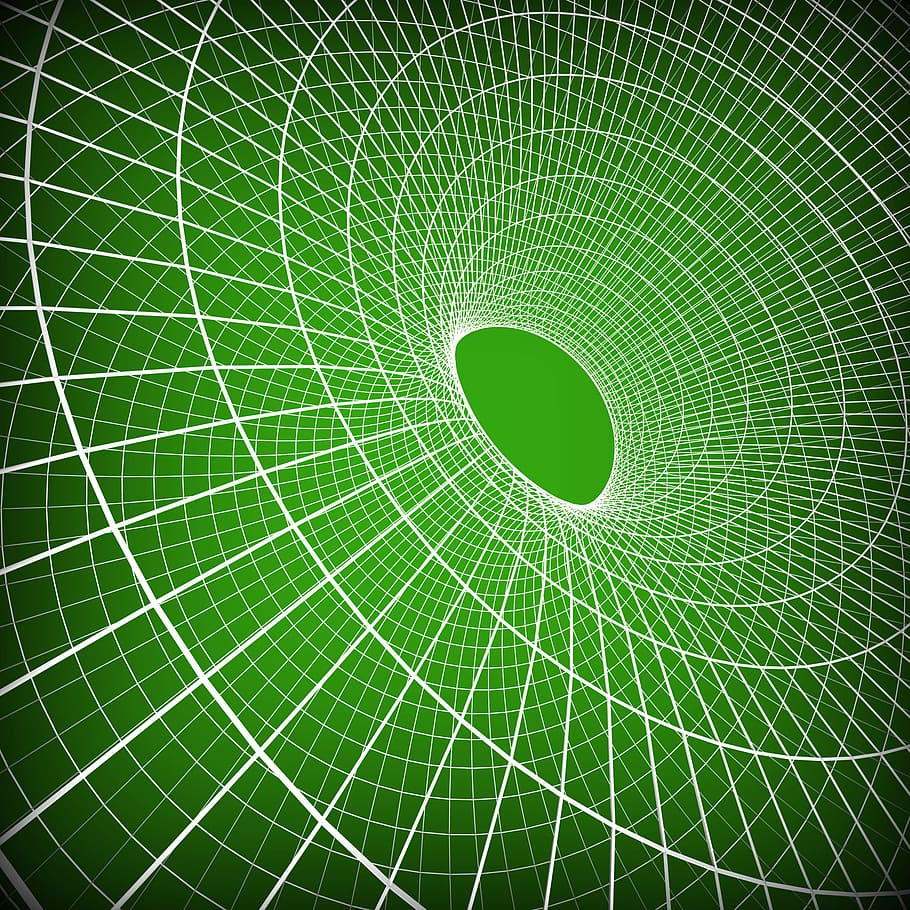 Futuristic, concentric, spiral, design, template Free HD Wallpaper