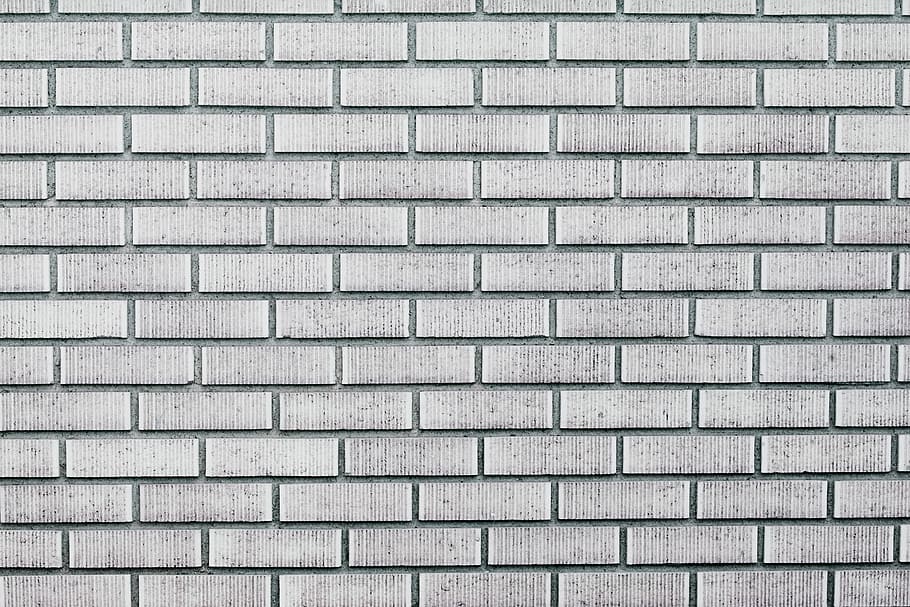 Grey Brick Wall Tiles, repetition, closeup, full frame, wall  building feature