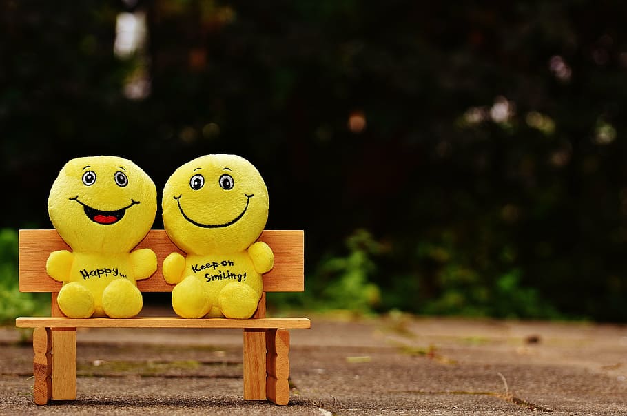 Happy Smile Teeth, park bench, smiley, positive, representation Free HD Wallpaper