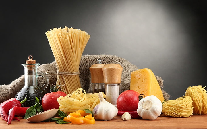 Healthy Food, fusilli, tomato, gourmet, parmesan cheese Free HD Wallpaper
