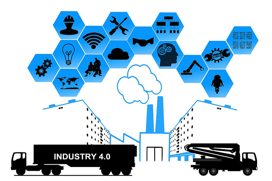 Industry 1.0, network, conductors, hightech, sensors Free HD Wallpaper