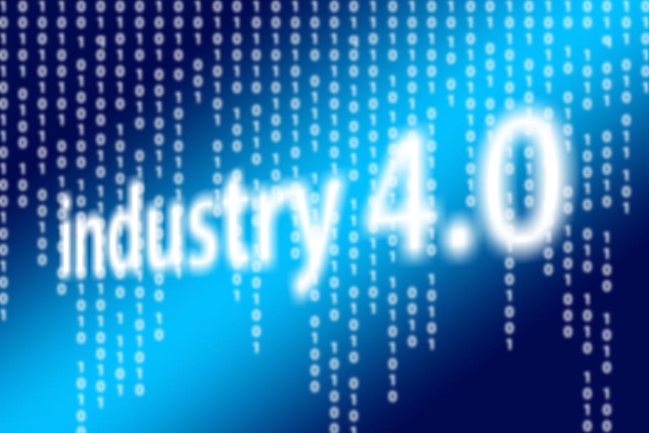 Industry 4.0 Technologies, sensors, coding, global communications, budget Free HD Wallpaper