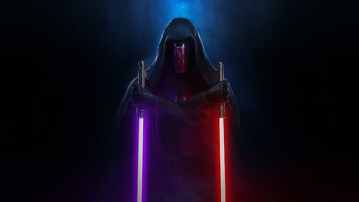 Jedi Master Revan, lightsaber, revan, star wars, darth revan Free HD Wallpaper