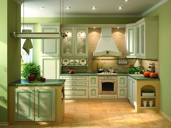 Kitchen Wall Paint, sink, built structure, domestic kitchen, electric lamp Free HD Wallpaper