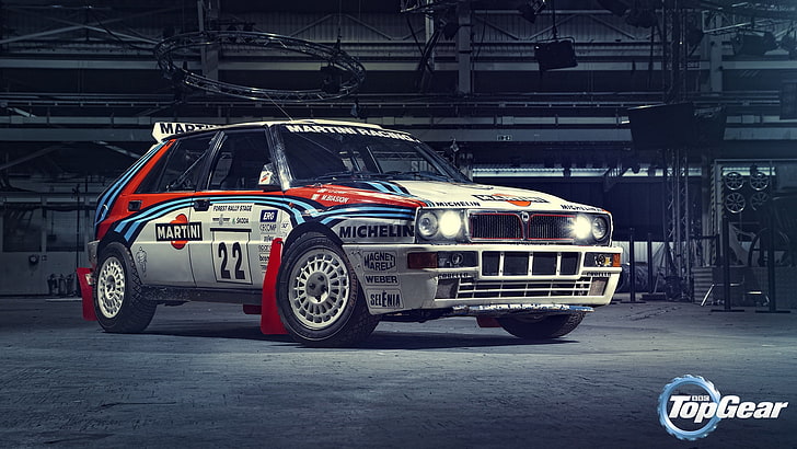 Lancia Delta EVO, speed, stationary, architecture, number Free HD Wallpaper