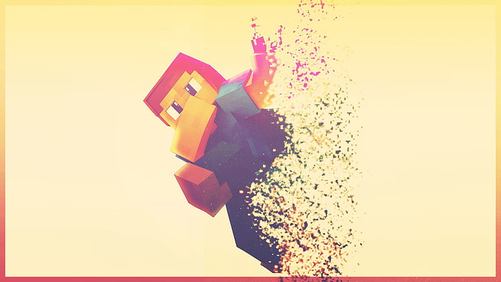 Minecraft Logo, motion, human body part, creativity, adult Free HD Wallpaper