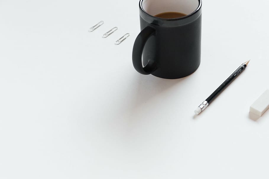 Minimalist Album Covers, nib, business, table, coffee cup Free HD Wallpaper