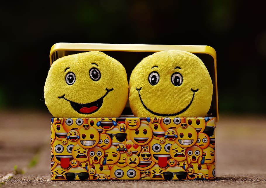 Mood Emoticons, emotions, smile, box, emoticon Free HD Wallpaper