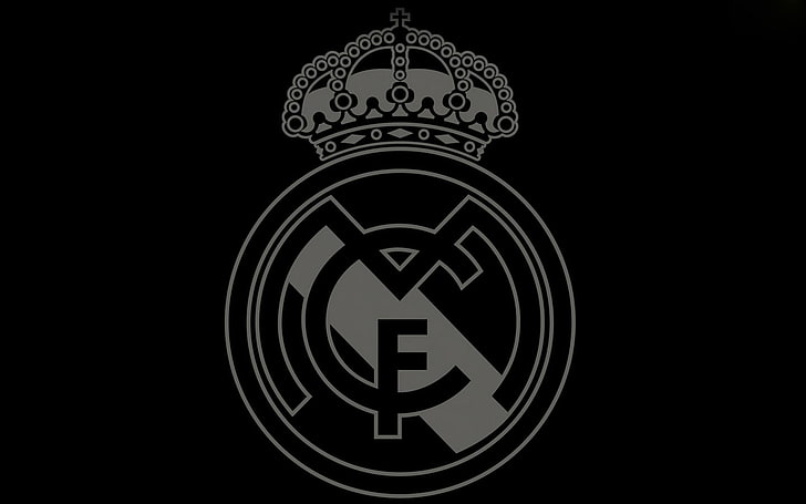 Real Madrid Team Logo, design element, shape, cut out, isolated