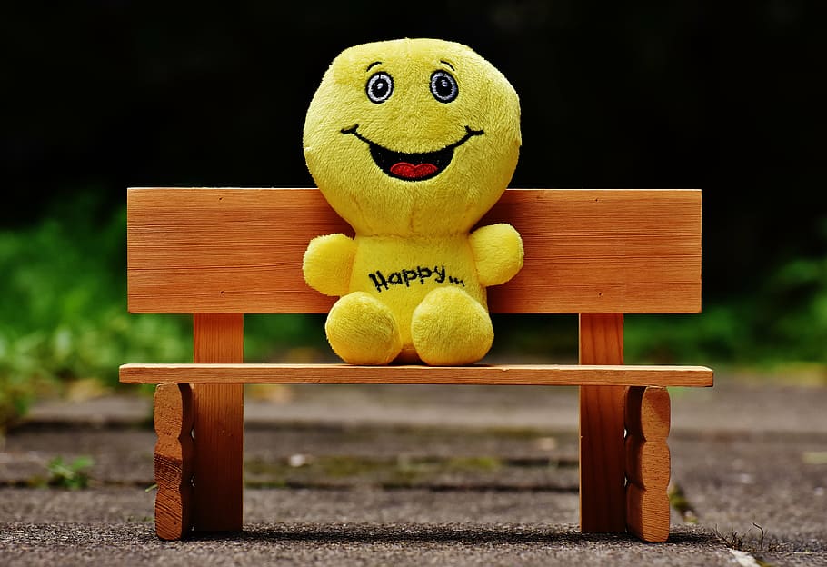 Sitting On Bench Pose, animal representation, frohnatur, humor, smiley