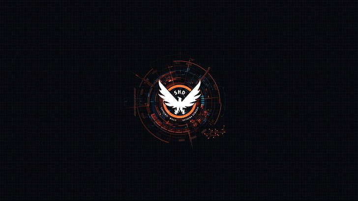 Tom Clancy Division Watch, geometric shape, black background, tom clancys the division, night Free HD Wallpaper