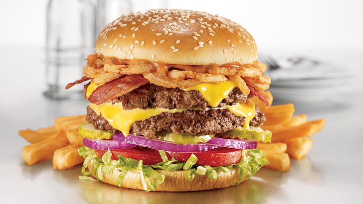 Vegan Snack Foods, closeup, hamburger, snack, meat Free HD Wallpaper