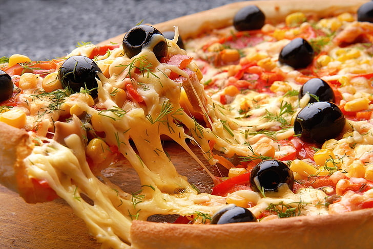 Veggie Pizza, meat, italian cuisine, food, snack Free HD Wallpaper