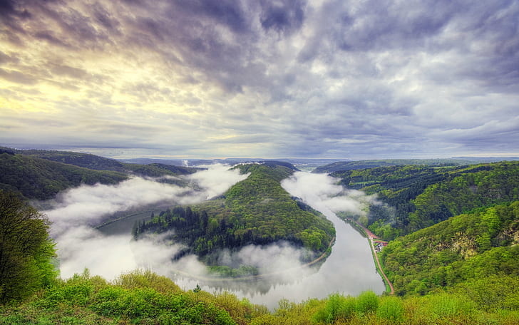 Amazon River Basin, early morning, fluss, awards, germany Free HD Wallpaper