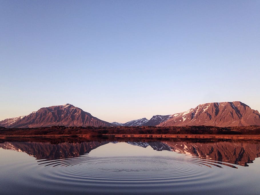 Barrel Found in Lake Mead, mountain range, outdoors, copy space, no people Free HD Wallpaper