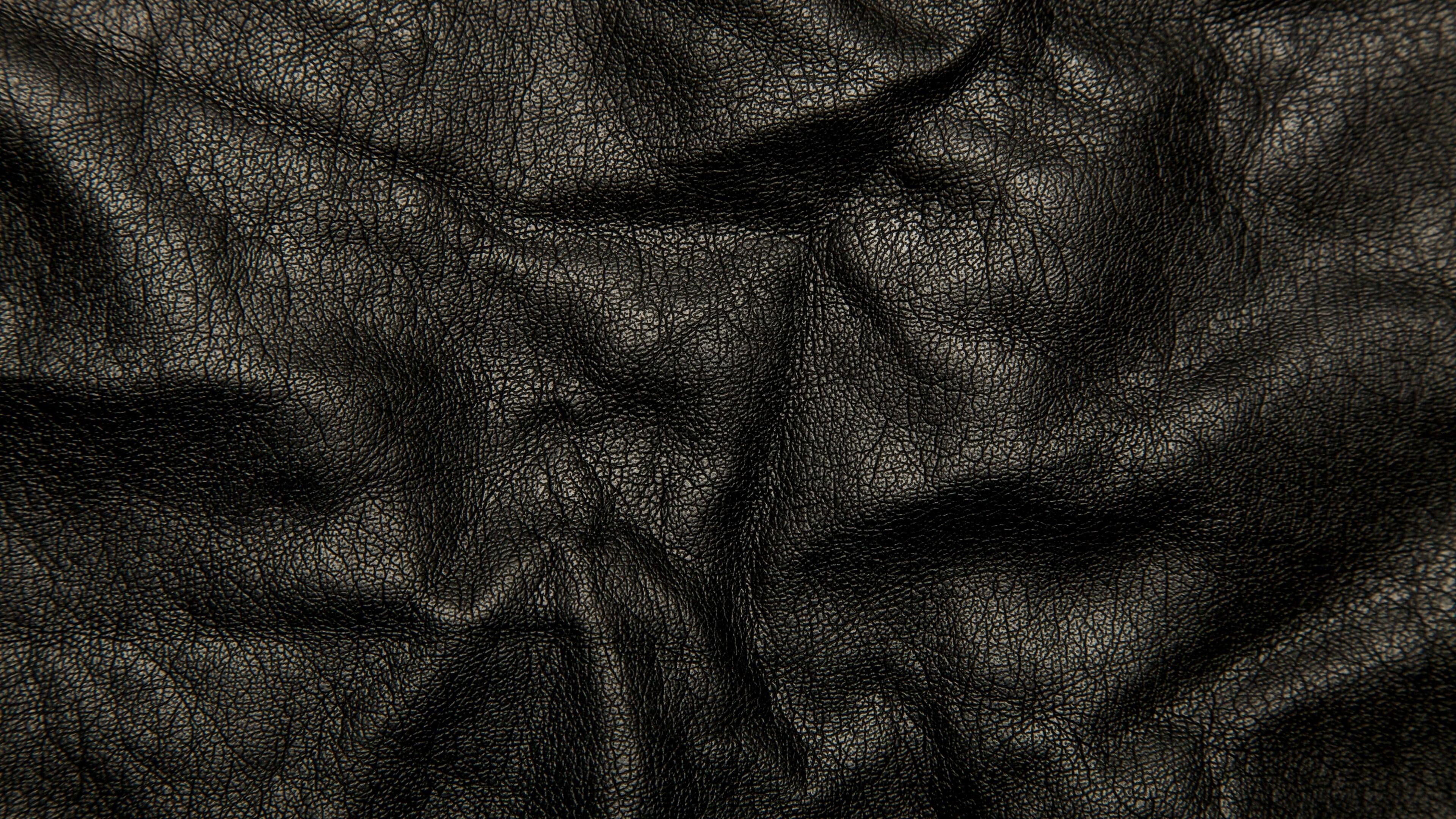 Black Leather Jacket, dark, crumpled, man made object, textile