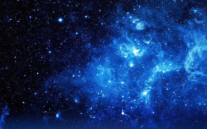 Blue Galaxy Nebula, mystery, astronomy, star  space, nature Free HD Wallpaper