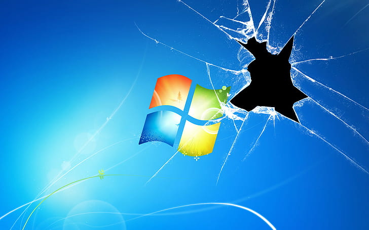 Broken Glass, cracked screen, technology, broken screen Free HD Wallpaper